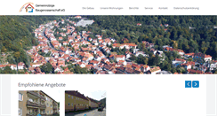 Desktop Screenshot of gebau-bad-lauterberg.de